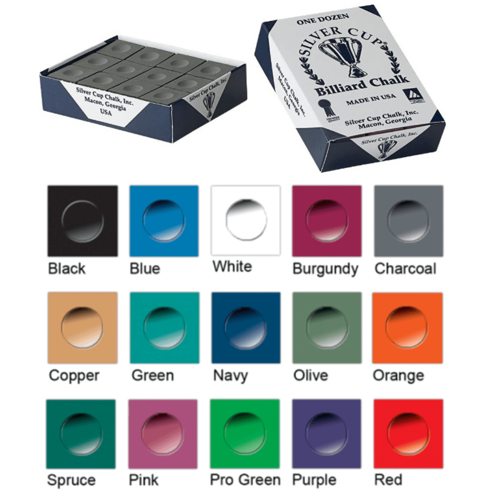 CUE CHALK SILVER CUP 12 PIECES Swiftflyte Online