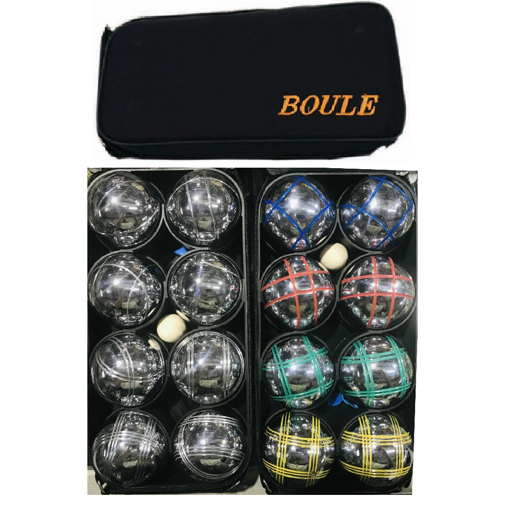 9 Ball Set Boule Bocce Ball Outdoor Toys Plastic Boules Jack Games