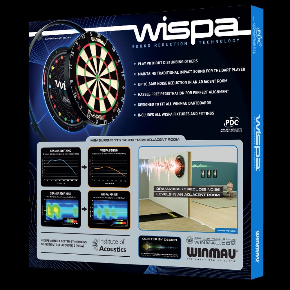 WINMAU WISPA DARTBOARD SOUND REDUCTION SYSTEM Swiftflyte Online