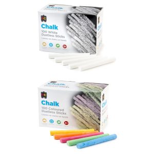 CHALK DUSTLESS BOX 100 STICKS