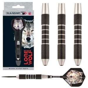 ELKADART LONE WOLF NICKEL SILVER DARTS - 19, 21, 23GM