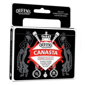 PLAYING CARDS - CANASTA DOUBLE - QUEEN'S SLIPPER