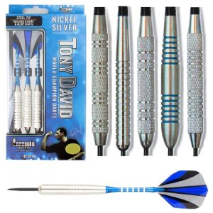 FORMULA TONY DAVID NICKEL SILVER DARTS - 18, 20, 22, 24, 26GM