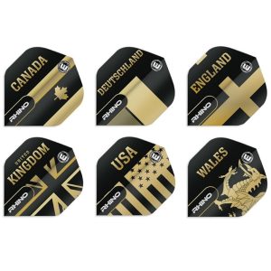 WINMAU FLIGHTS -  RHINO - FLAGS GOLD – STANDARD