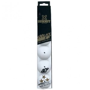 TABLE TENNIS BALLS - SUMMIT - BLACK DOT